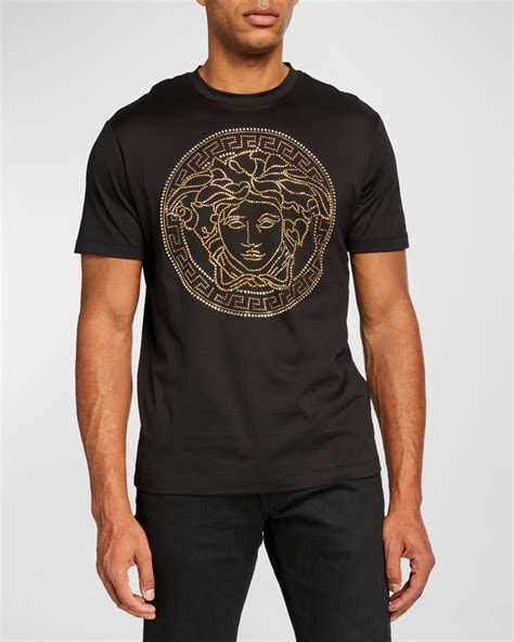 versace collection dress shirt in multi|Versace collection t shirt medusa.